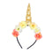 Golden Flowers Unicorn Headband